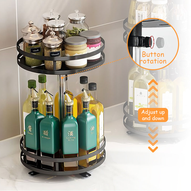 Rotating iron storage rack