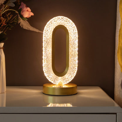 Chargeable Table Crystal Lamp