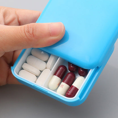 Portable 2 Gird Medicine Box