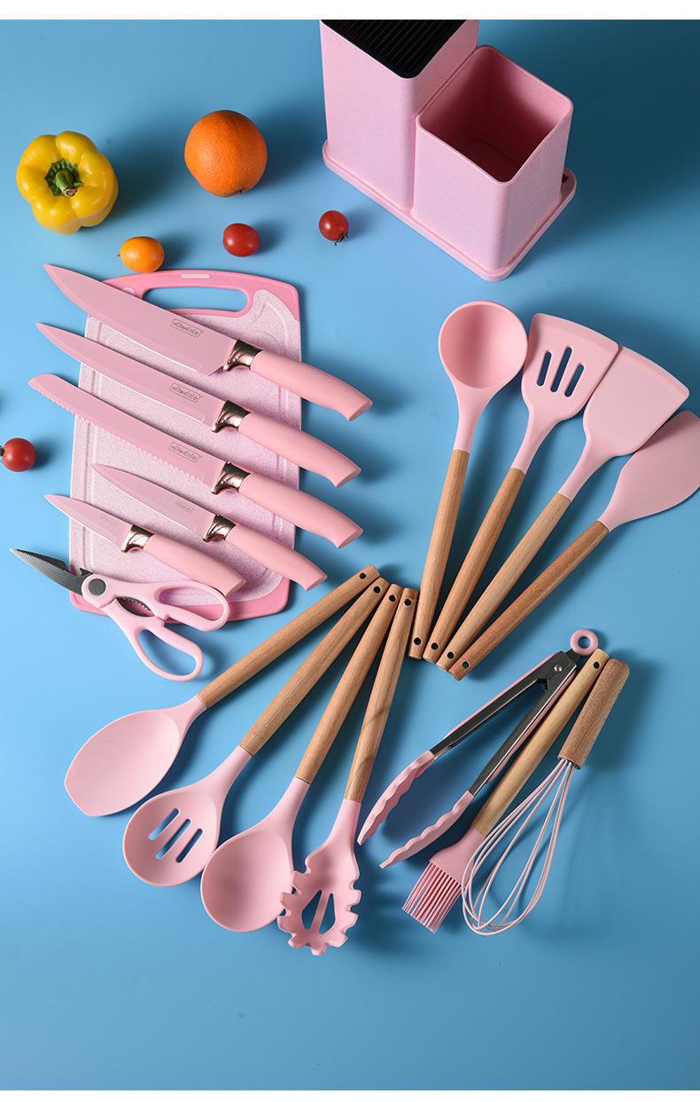 Silicone Cookware Spoon Sets (19pcs)