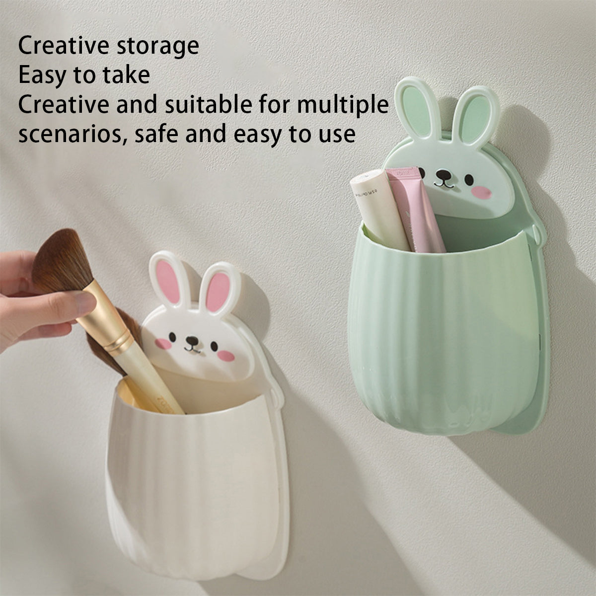 Punch-free Bear Shape Toothbrush Holder