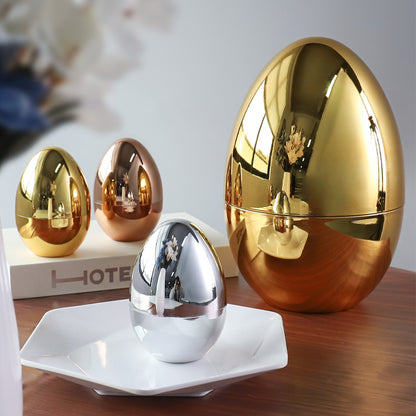 6 pcs Spoon Holder Egg Gold