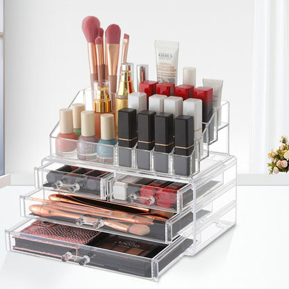 Transparent Desktop Cosmetic Organizer