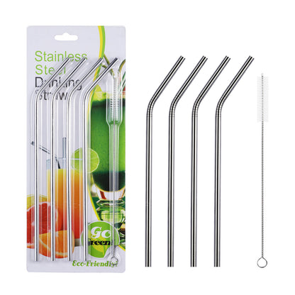 Stainless Steel Reusable Straw (3Pcs)