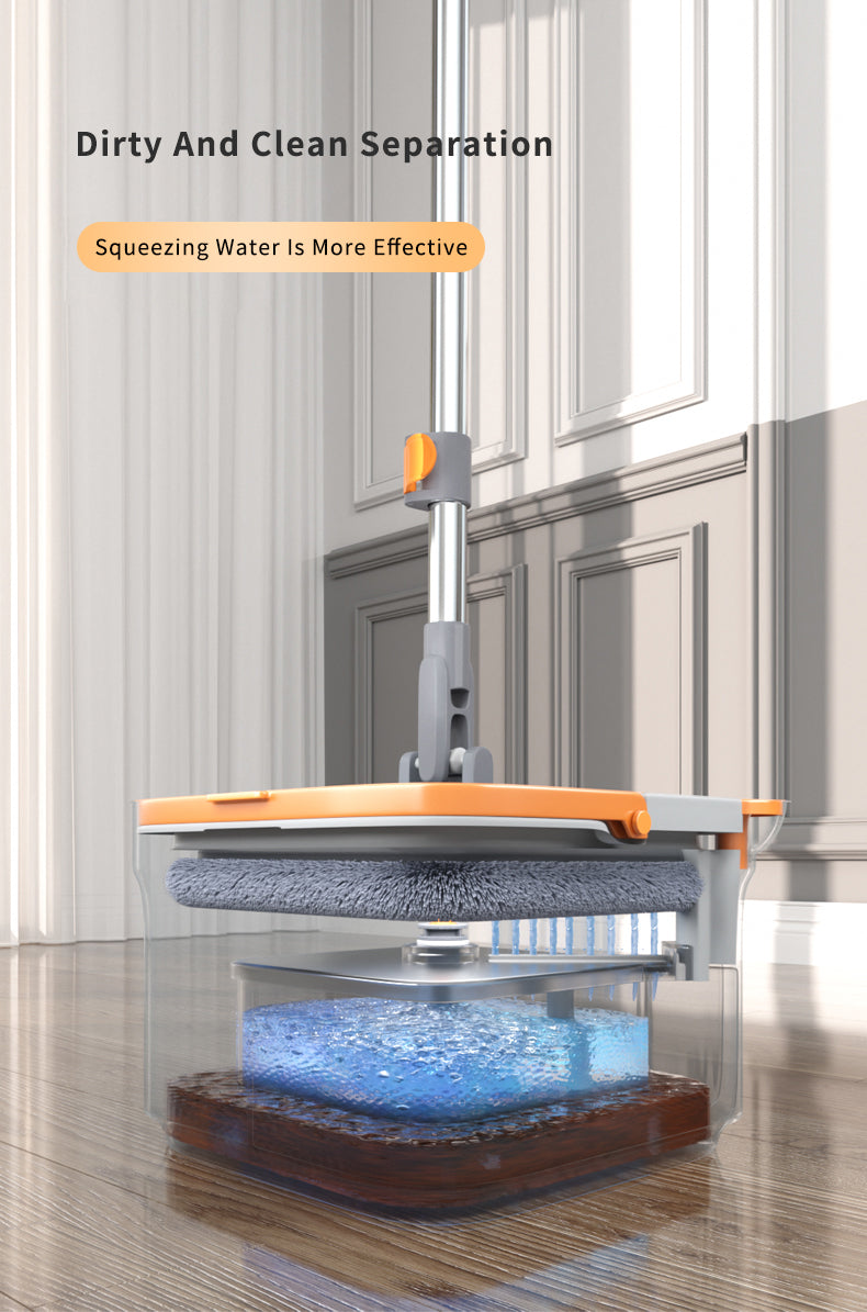 Rotatable 360⁰ Microfiber Spin Mop Bucket