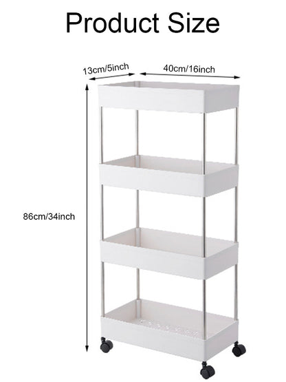 4 Tier Slim And Smart Trolley