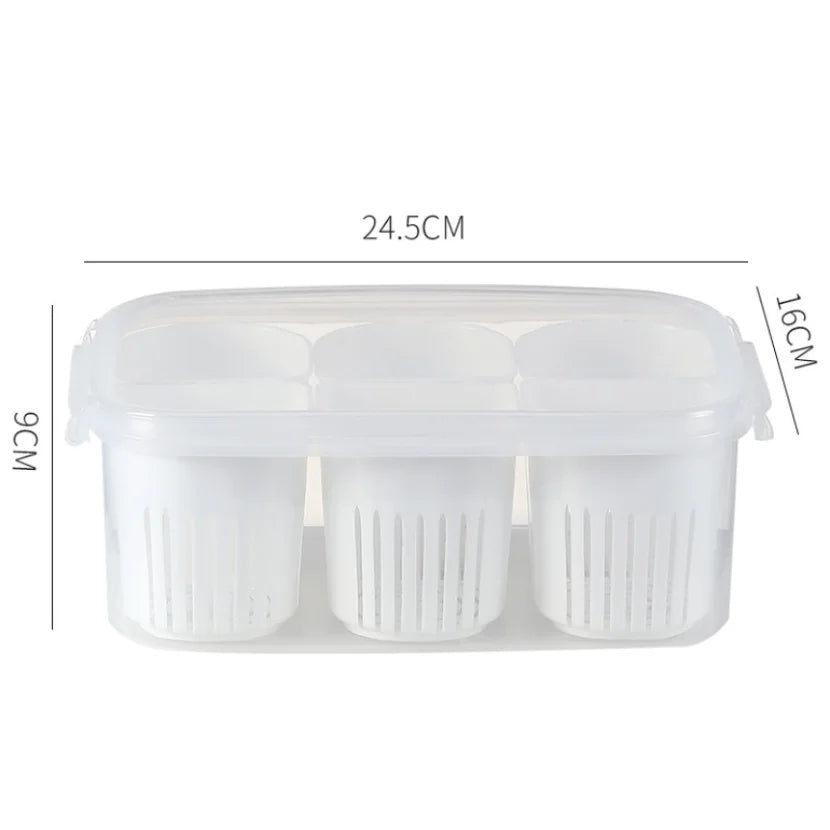 6 Pcs Detachable Food Storage Container