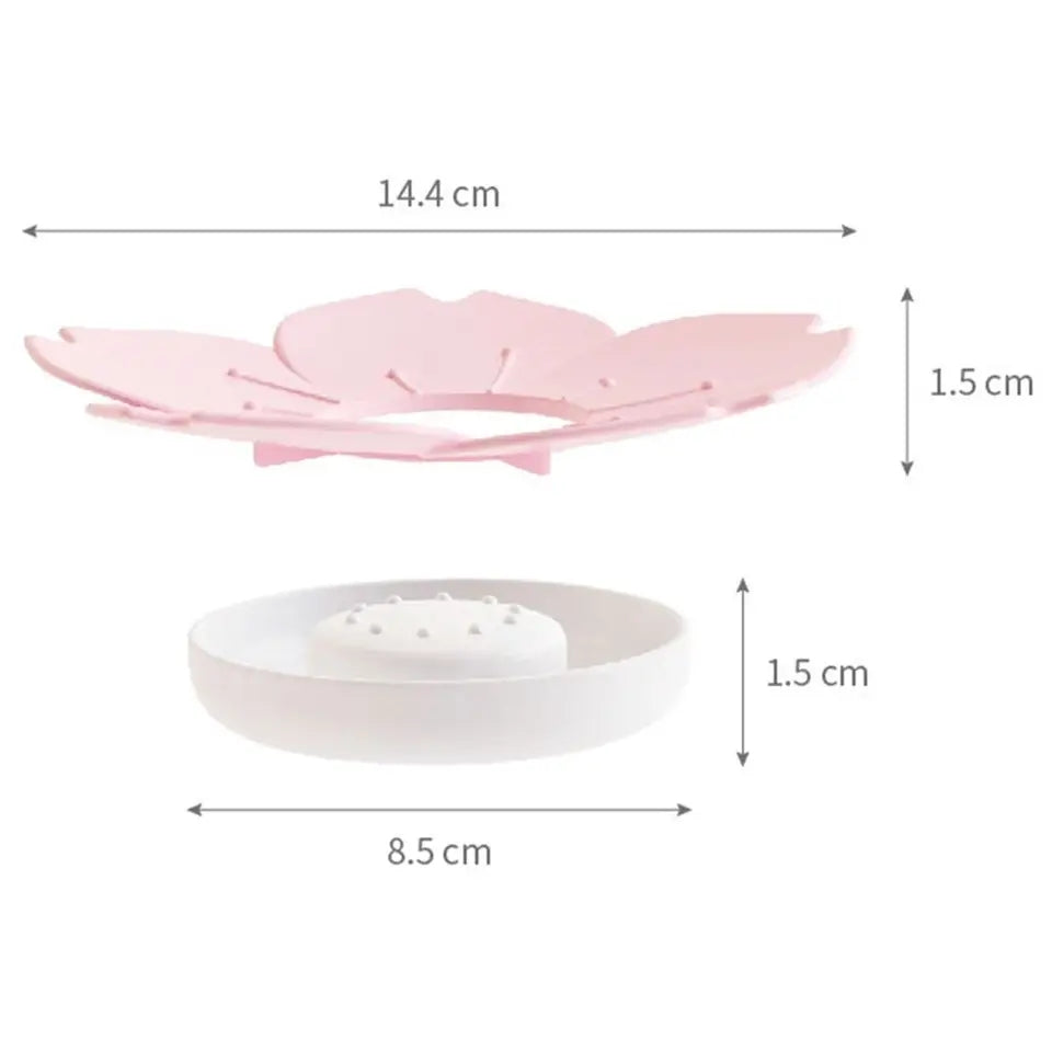 Cherry Flower Soap Dish (Pack Of 2)