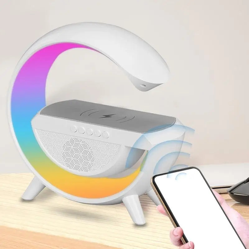 G shape bluetooth speaker + lamp