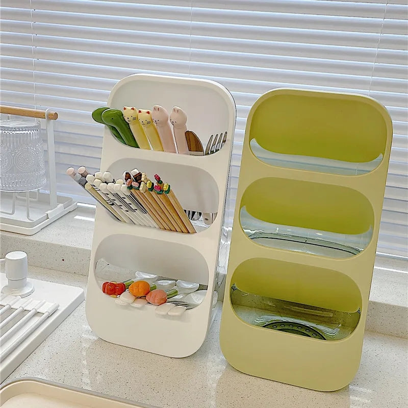 3 Layer Storage Box Chopstick Holder