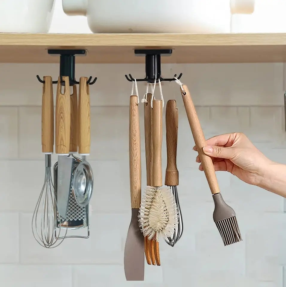 Rotatable Kitchen Organizer Hook (1Pc)