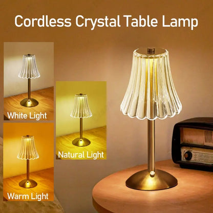 LED Crystal Diamond Table Lamp