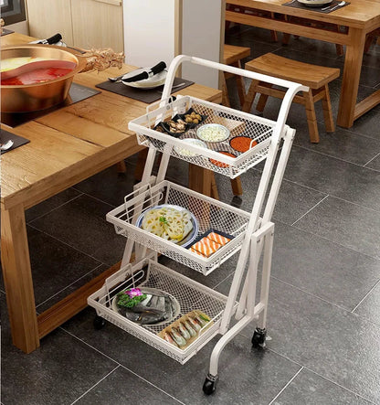 Adjustable Stainless Steel Trolley