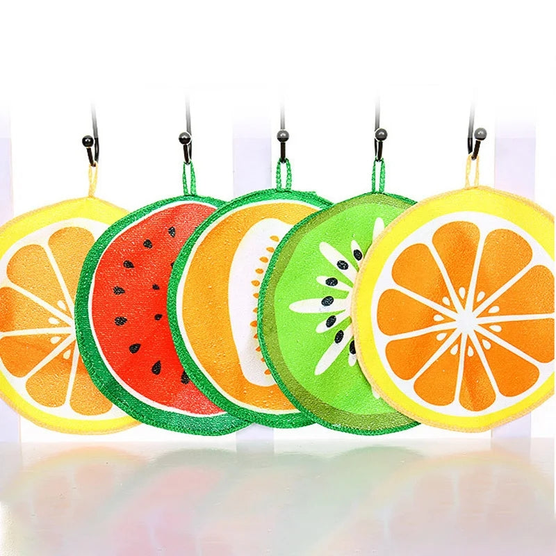 Fruit Pattern Kitchen Cleaning Towel (4pcs Set)