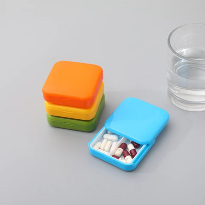 Portable 2 Gird Medicine Box