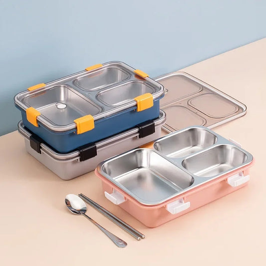 Stainless Steel Portable Lunch Box (Heavy Quality)