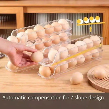 Acrylic rolling egg box 2 step