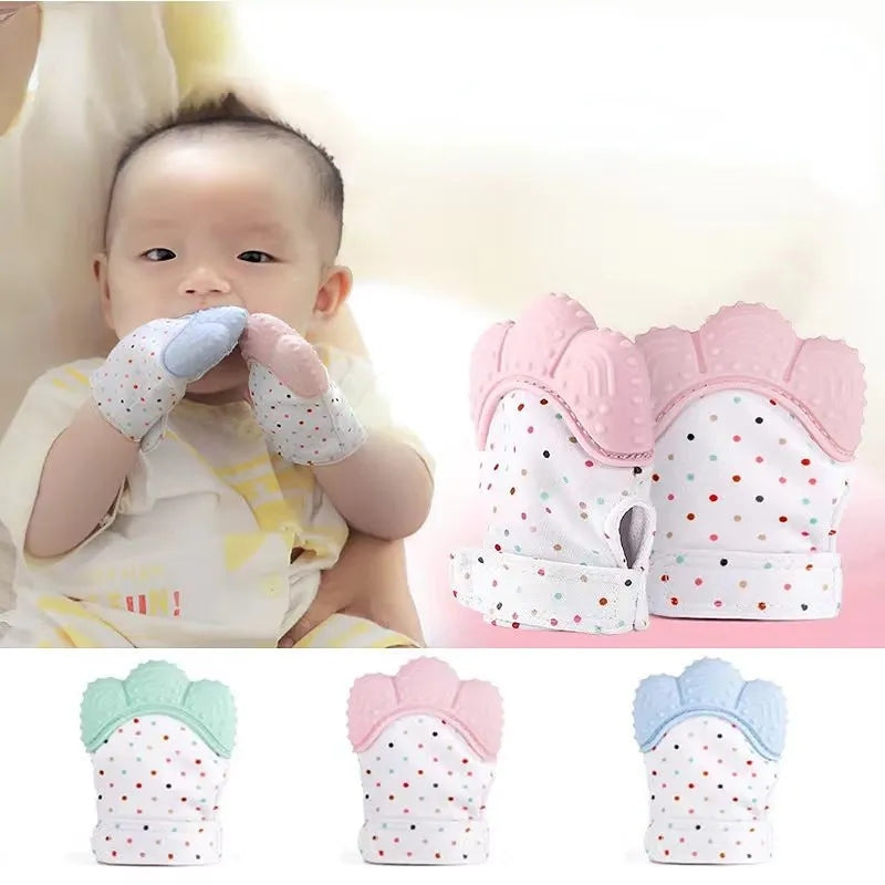 Silicone Baby Teether Pacifier Gloves