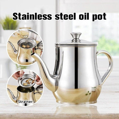 Stainless Steel Oil Strainer Pot