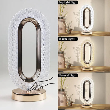 Chargeable Table Crystal Lamp