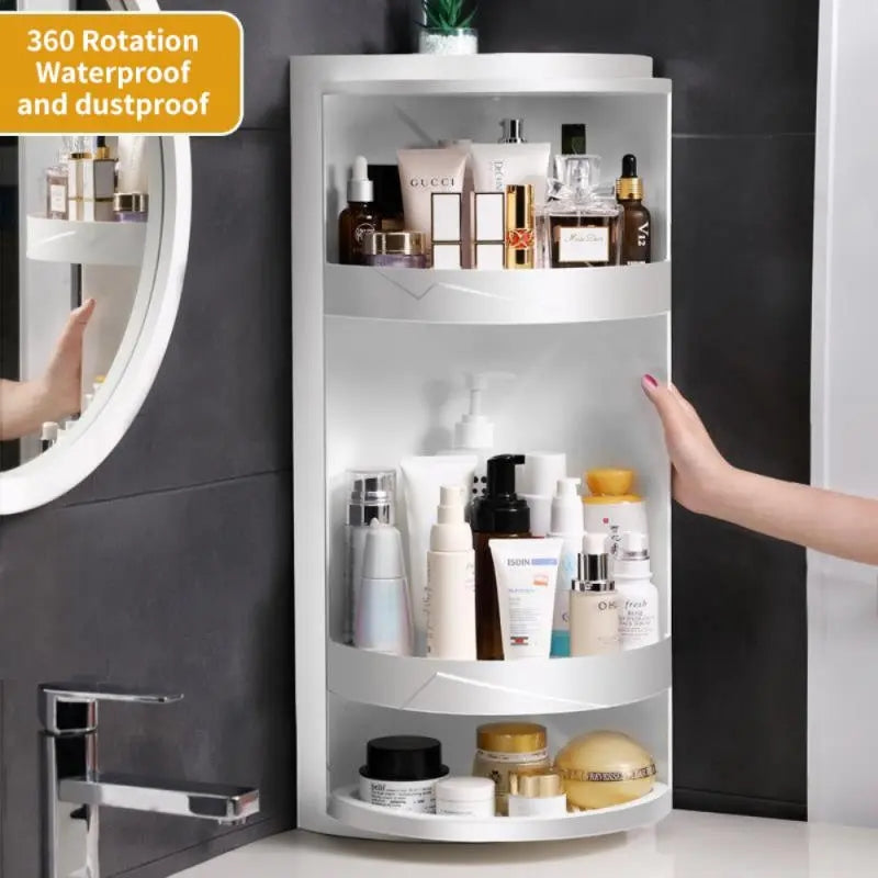 Corner Storage Cabinet (360⁰ Rotatable)