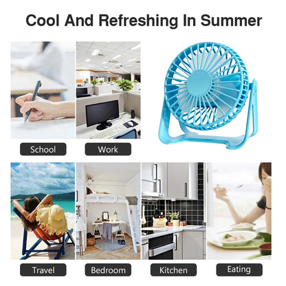 360 rotating mini desktop fan