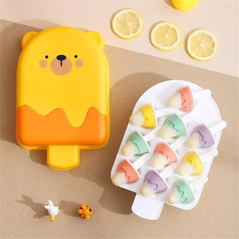 Bear Ice Cream Mold With Popsicle Maker