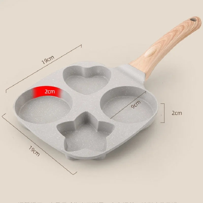 Nonstick Four Portion Frying Pan