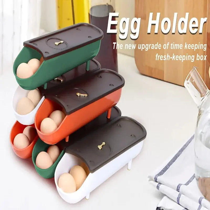 Egg Tray Storage Box For Fridge