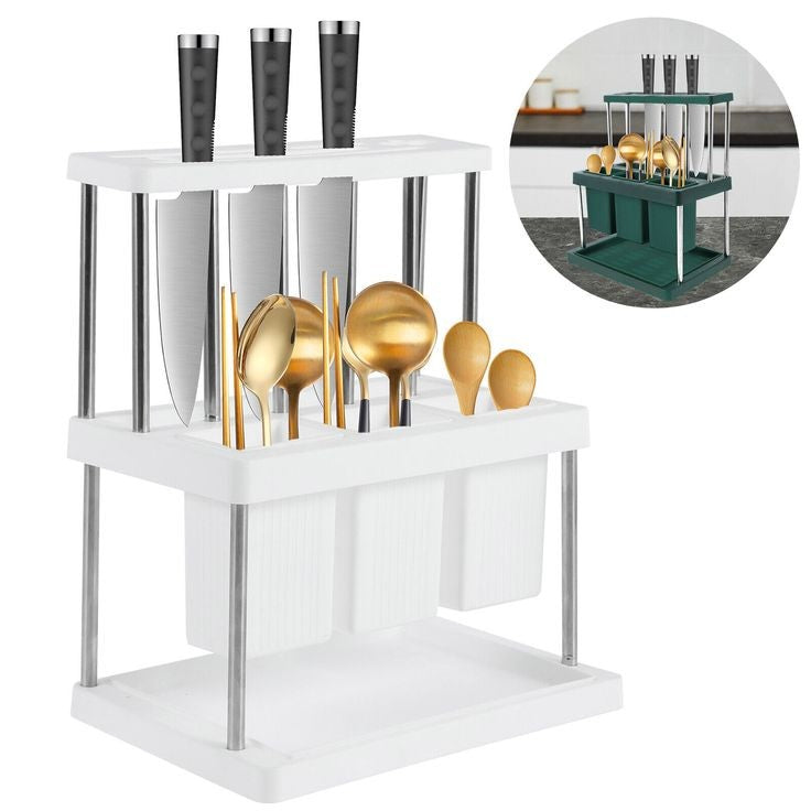 Utensil Drying Rack Detachable Cutlery Holder