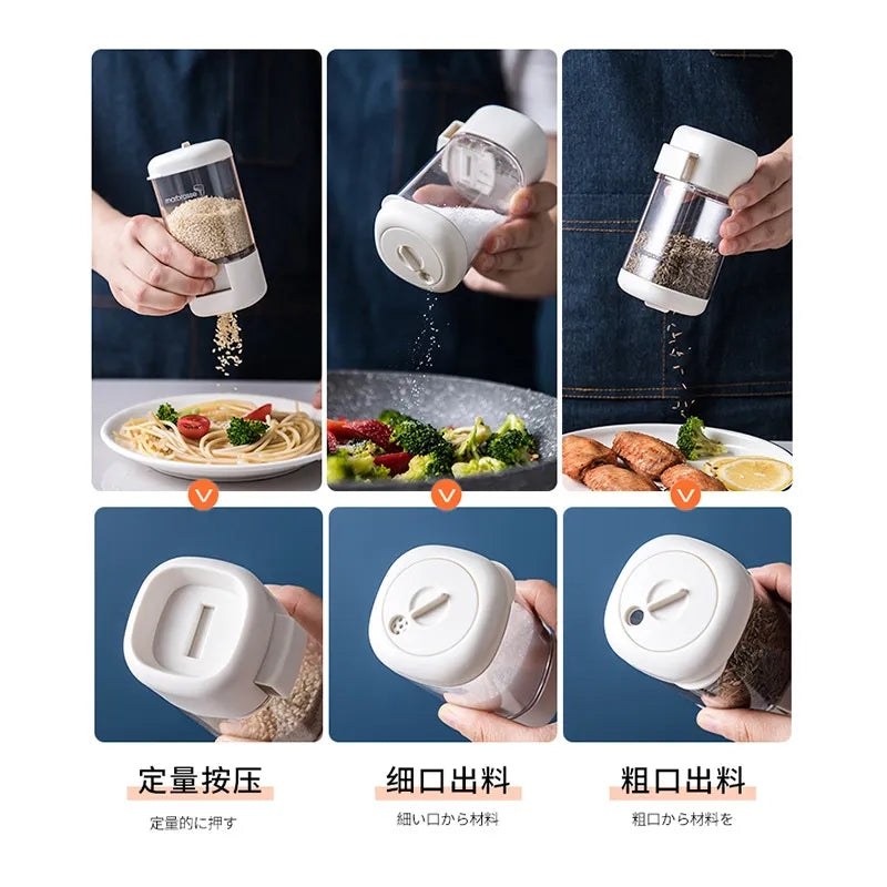 Salt And Paper Push Dispenser