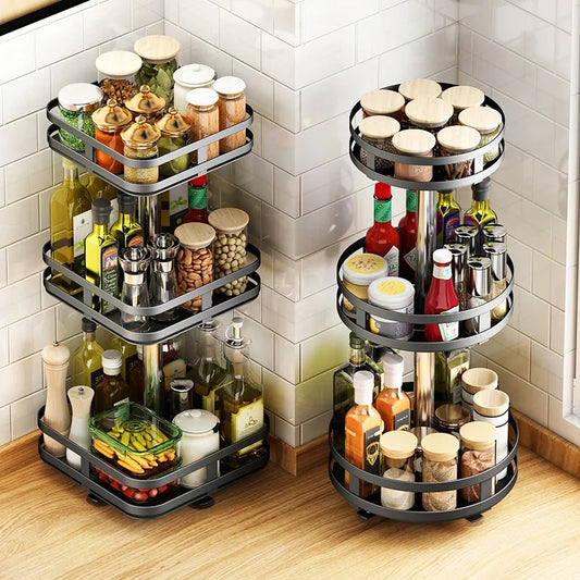 360 Rotating Kitchen Spice Organizer