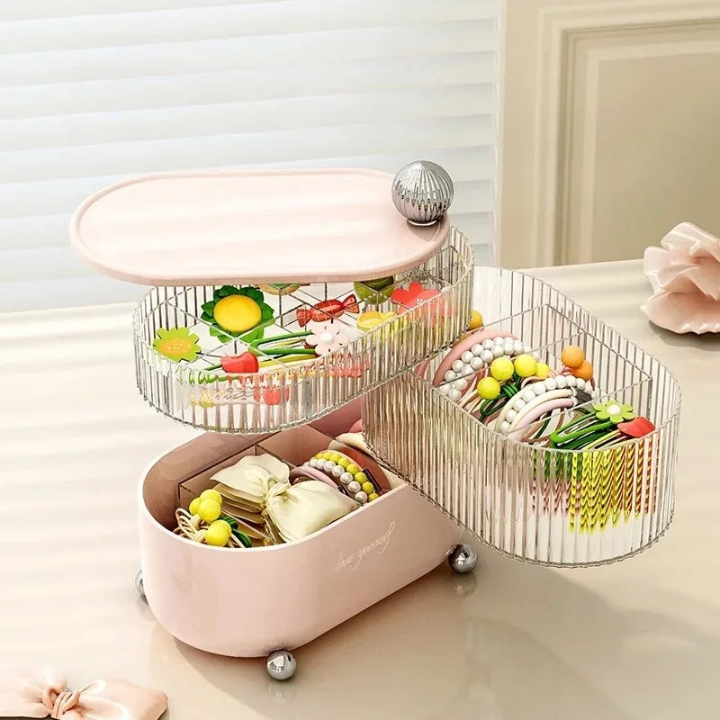 Rotating Desktop Cosmetic Organizer