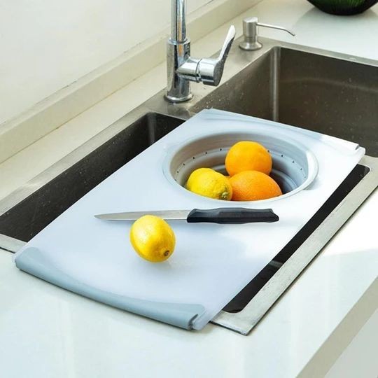 2 in 1 Over The Sink Cutting Board