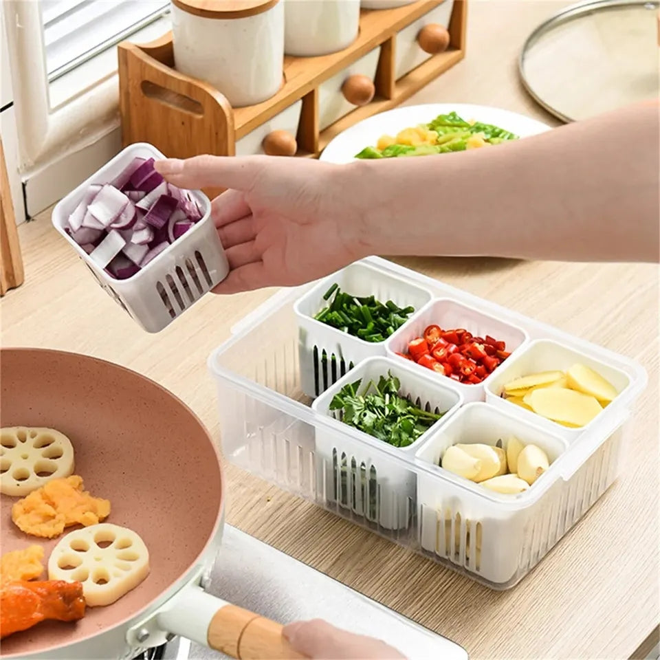 6 Pcs Detachable Food Storage Container