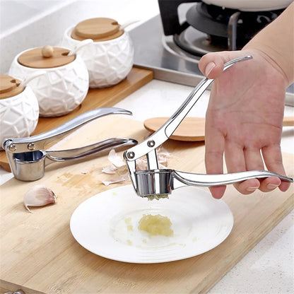 Stainless Steel Garlic Press Crusher