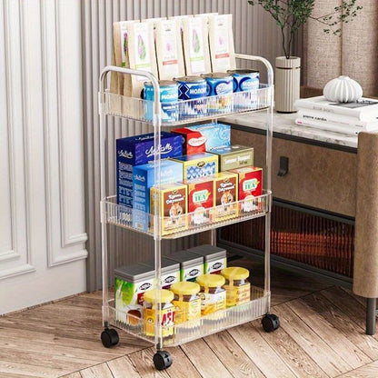 Clear acrylic smart trolley