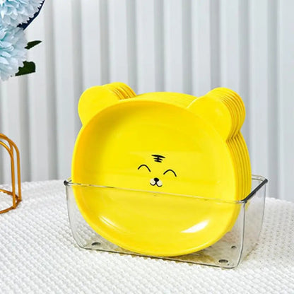 8pcs Mini Snacks Plates With Stand