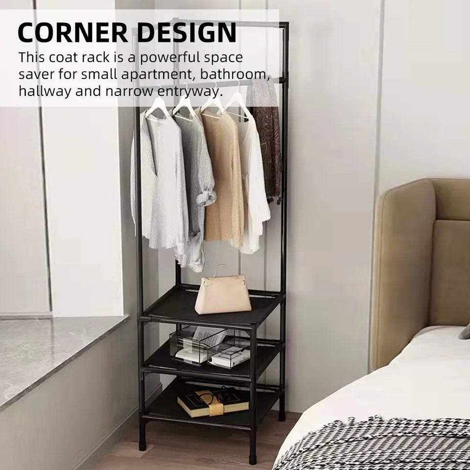 Corner Coat Storage Rack