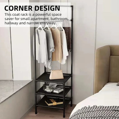 Corner Coat Storage Rack