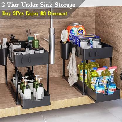 2 Layer Kitchen Storage Rack