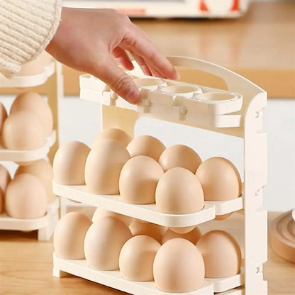 Folding Egg Rack, 24 Grid Egg Storage Holder