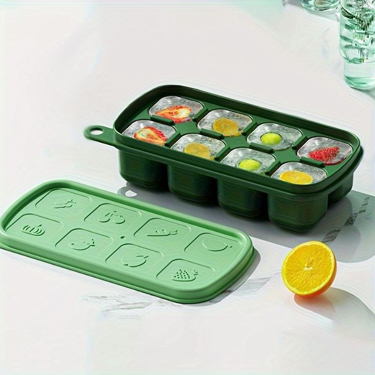 Silicone Ice Cube Tray With Lid