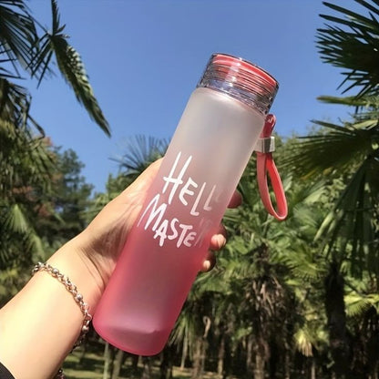 Hello Master Crystal Glass Water Bottle