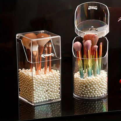 Acrylic Pearls Makeup Brush Holder