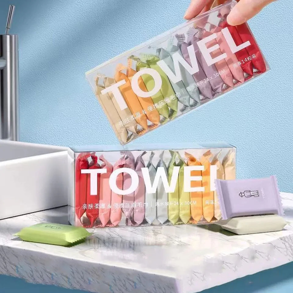 Portable Travel Towel hand wash and face cleaning