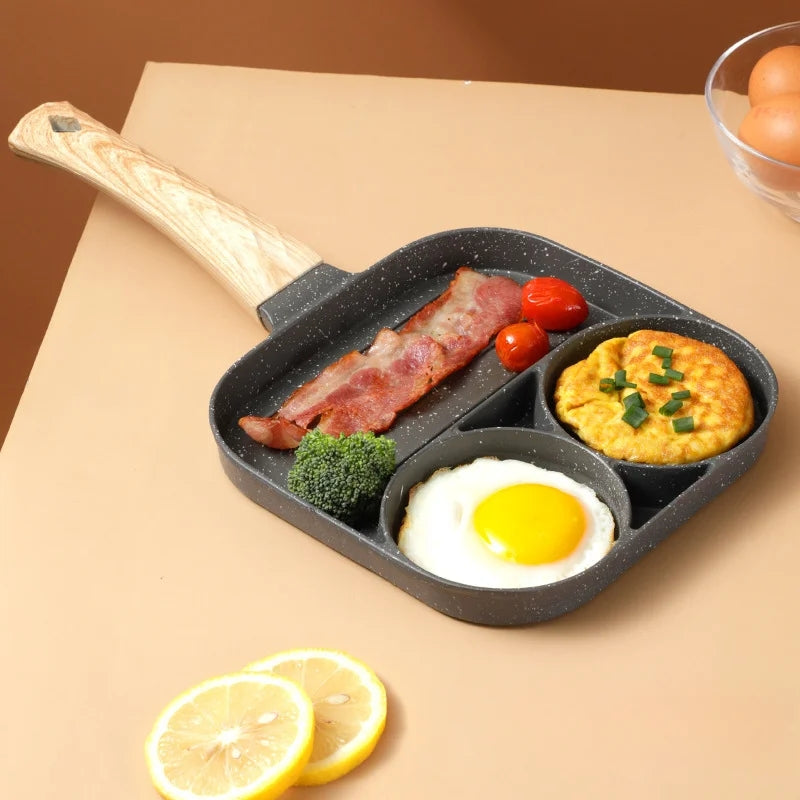 Nonstick Four And Three Portion Frying Pan