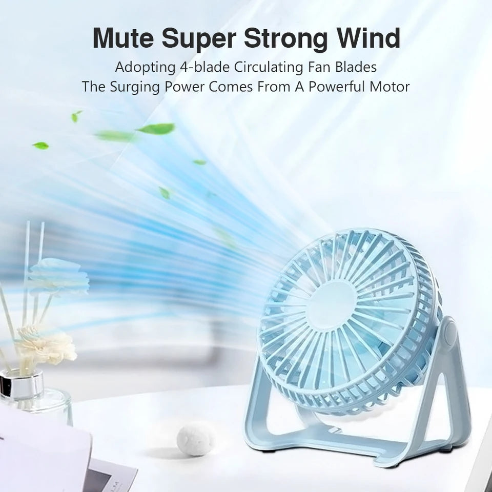 360 rotating mini desktop fan