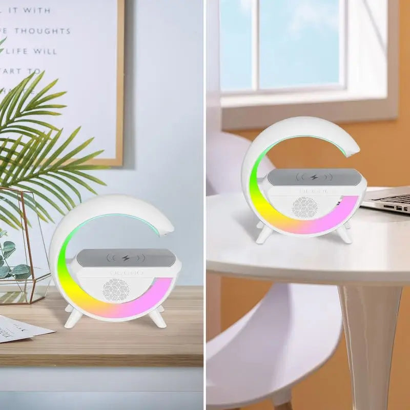 G shape bluetooth speaker + lamp