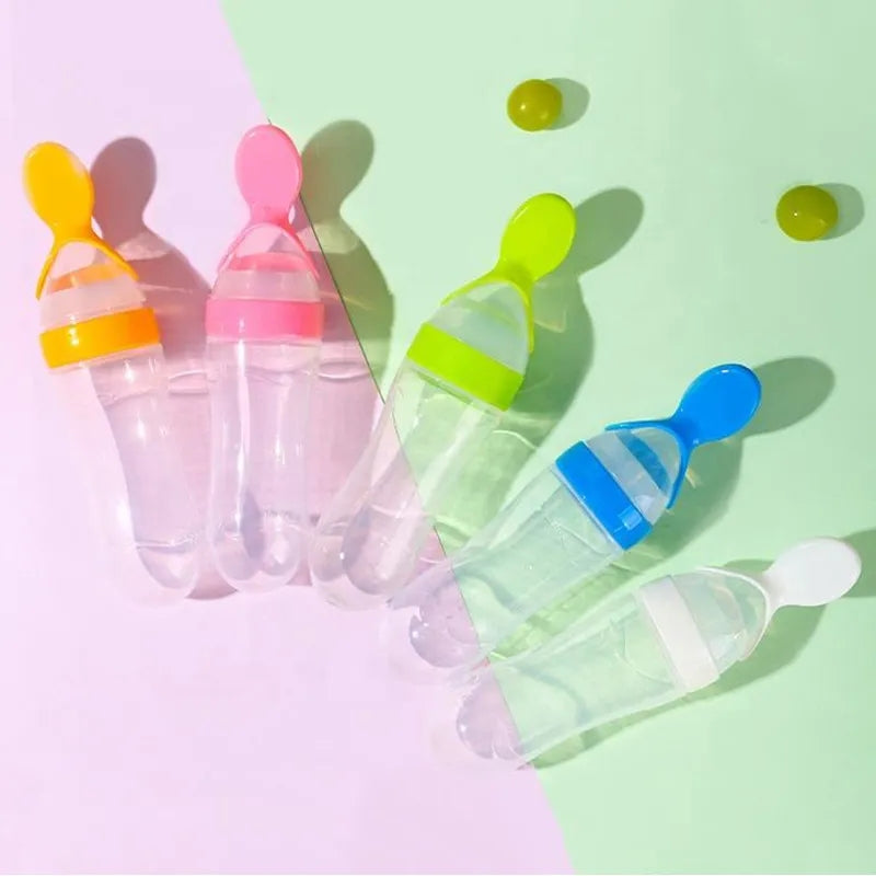 Silicone Spoon Feeder Bottle